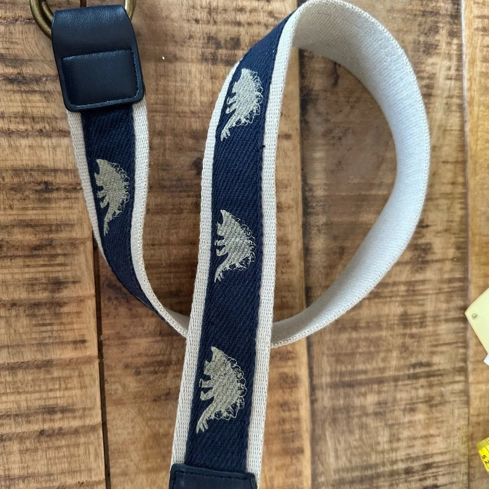 Baby Gap Kids Boys Woven Belt with Dinosaur Design - navy
